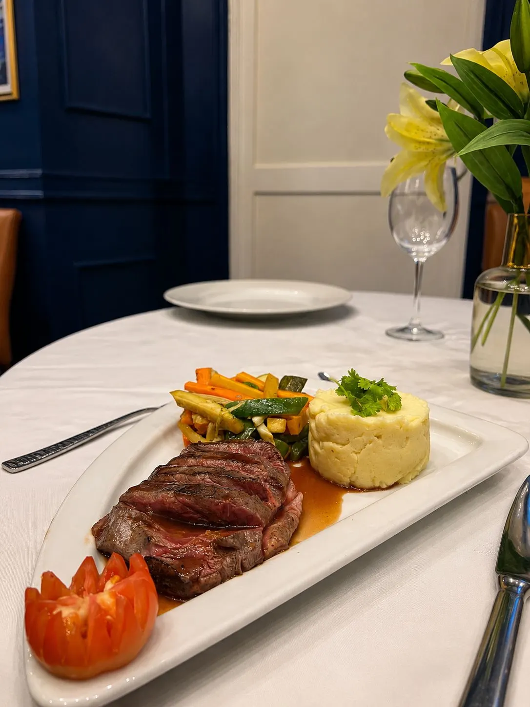Filet de boeuf, purée maison